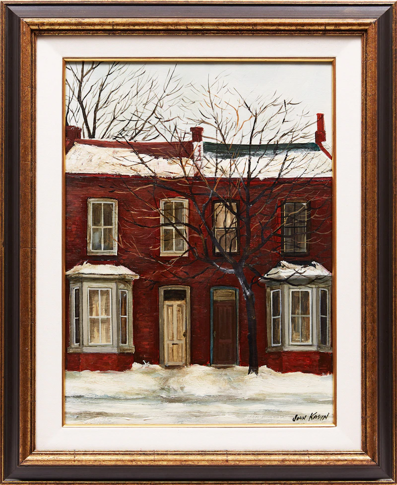 John Kasyn, King Street South, Hamilton, oil on board, 1967 - view 2