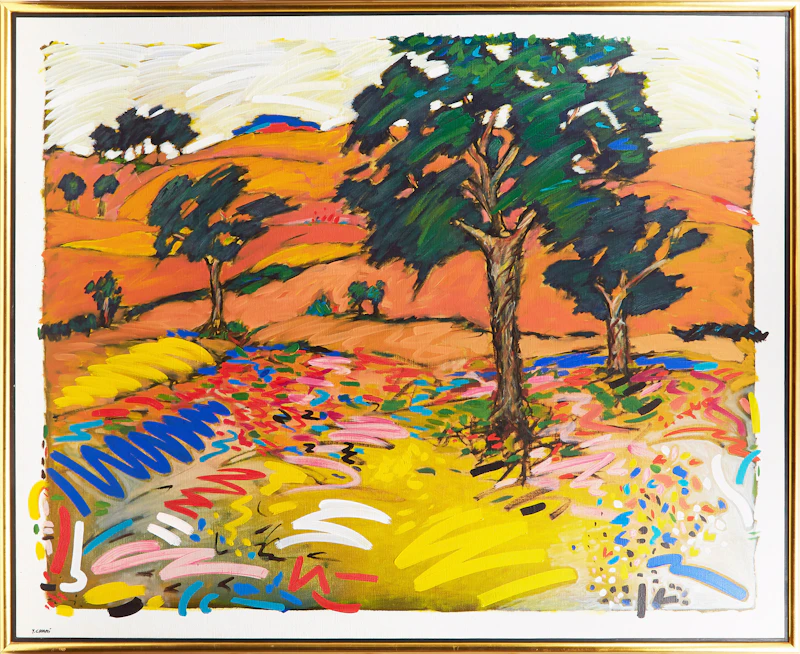 Yehouda Chaki, Landscape 1053, oil on canvas, 1981 - view 2