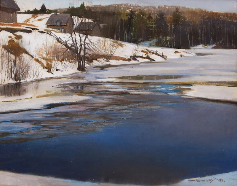 Pickanock River by Frank Charles Hennessey