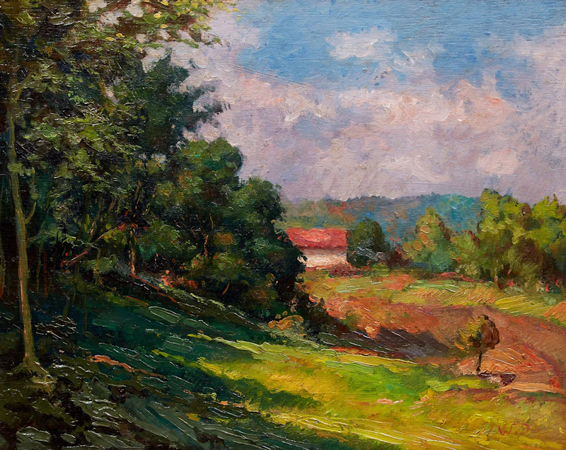 Rural French Scene by Wynford Dewhurst