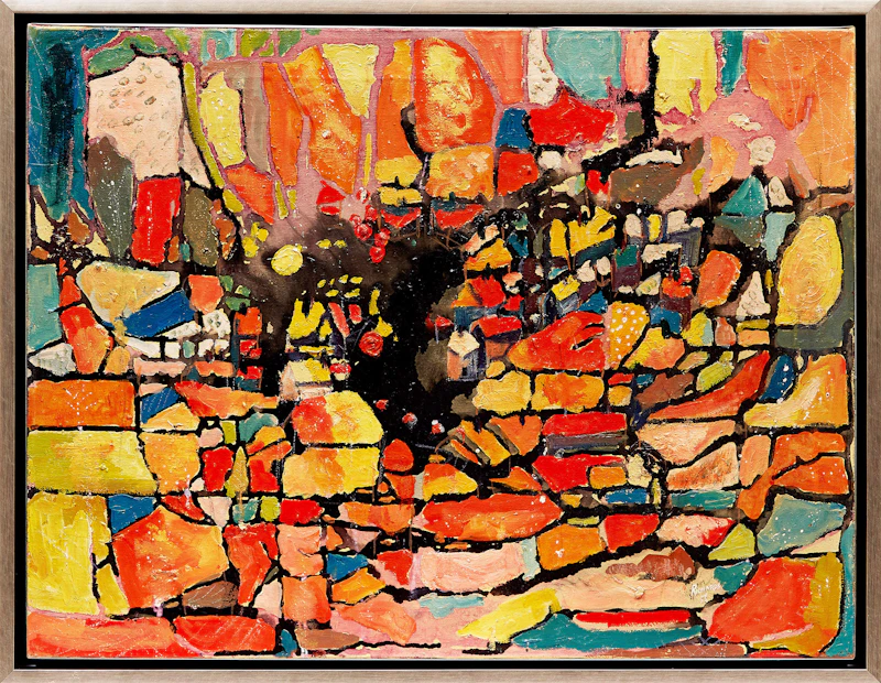 Jean Richards, Abstract of a City , oil on canvas - view 2