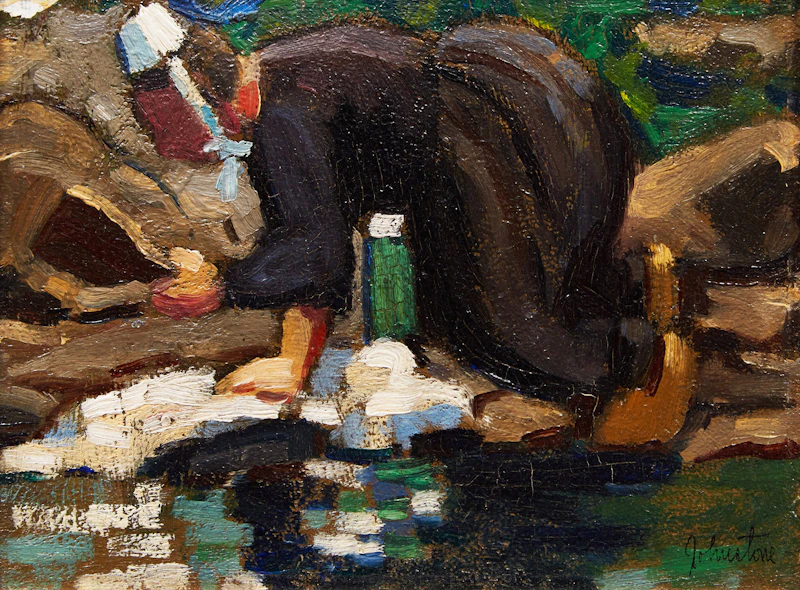 Pont-Aven, France by John Young Johnstone