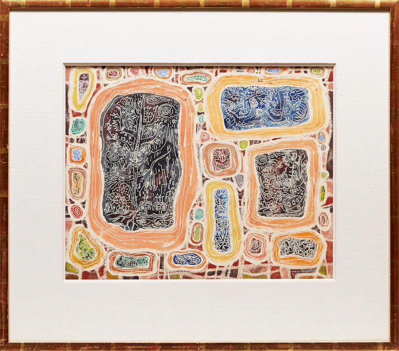 James Williamson Galloway Macdonald, Inscribed Stones, watercolour, 1951 - view 2