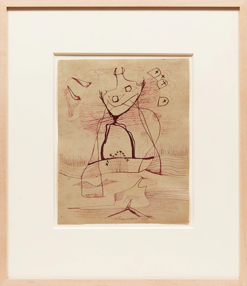 Jean-Paul Mousseau, Sans titre, coloured ink and wash on paper, 1945 - view 2