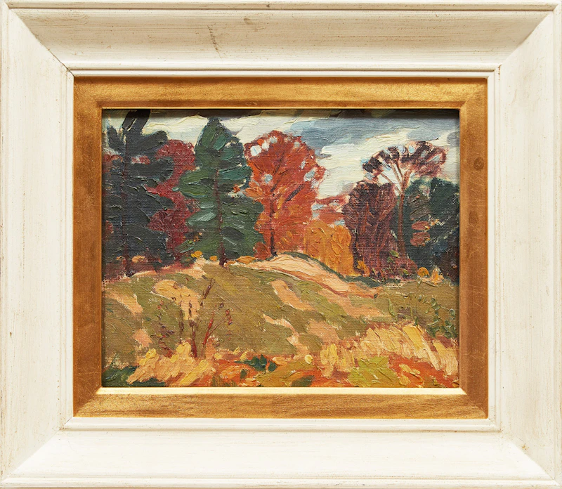 George Henry Griffin, Autumn Landscape, oil on board - view 2