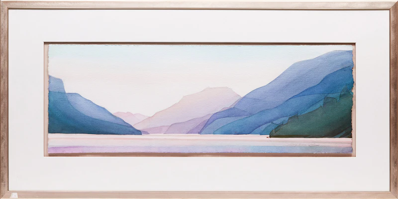 Mary Anne Ludlam, Evening Shapes, watercolour, 1994 - view 2