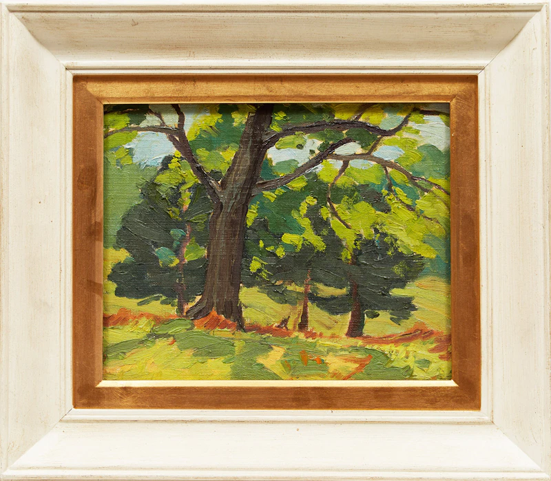 George Henry Griffin, Summer Landscape, oil on board - view 2