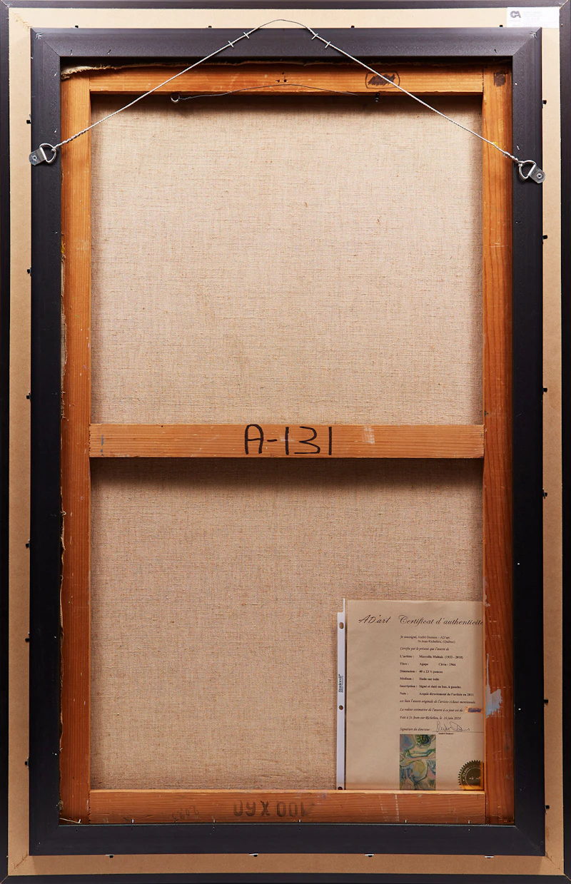 Marcella Maltais, Agape, oil on canvas, 1966 - view 3