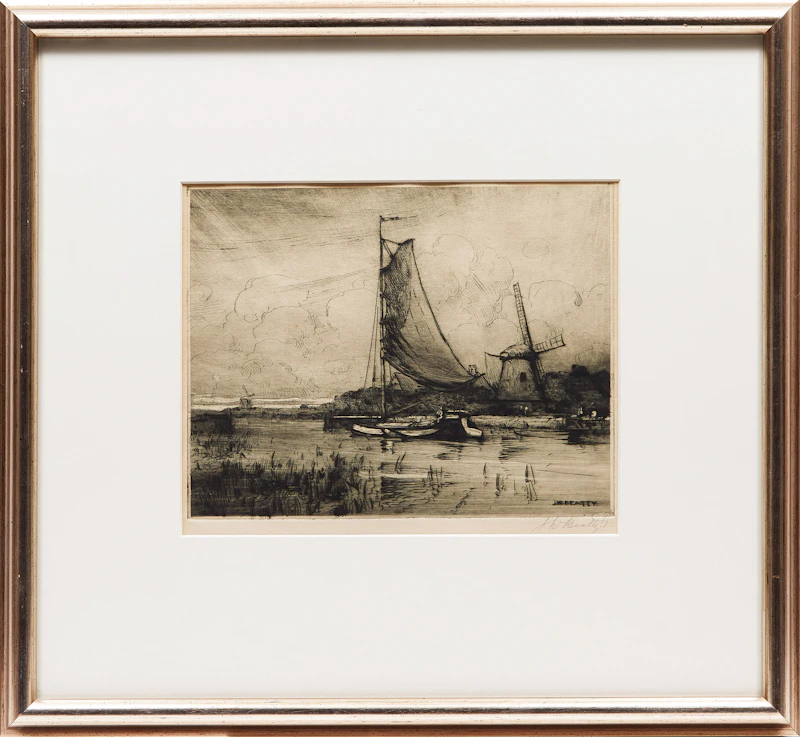 John William Beatty, Holland , drypoint - view 2