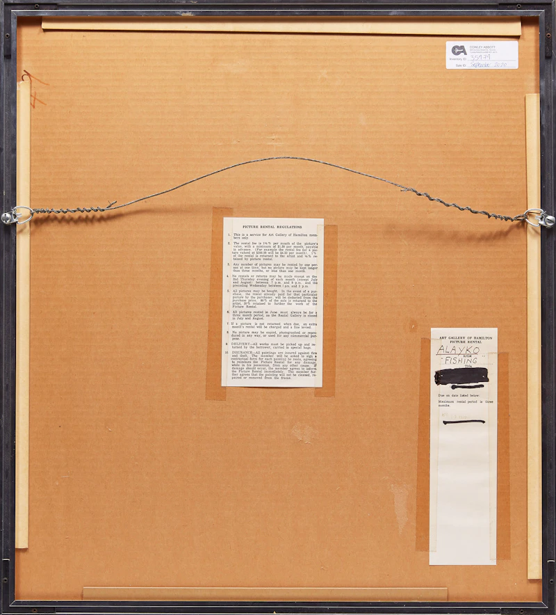 Juanisialu Irqumia, Fishing, stonecut, 1963 - view 3