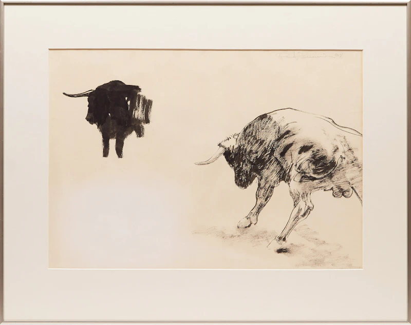Paul Fournier, Steer Studies , ink on paper, 2008 - view 2