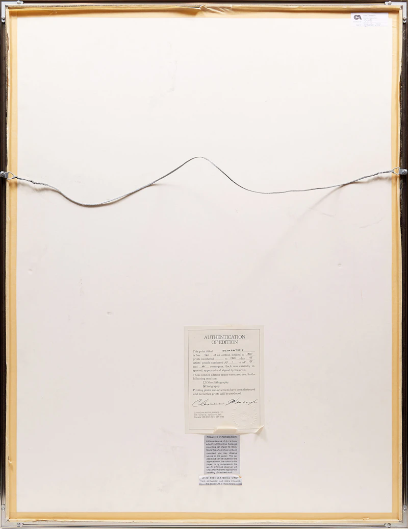 Clemence Wescoupe, separation , serigraph, 1979 - view 3