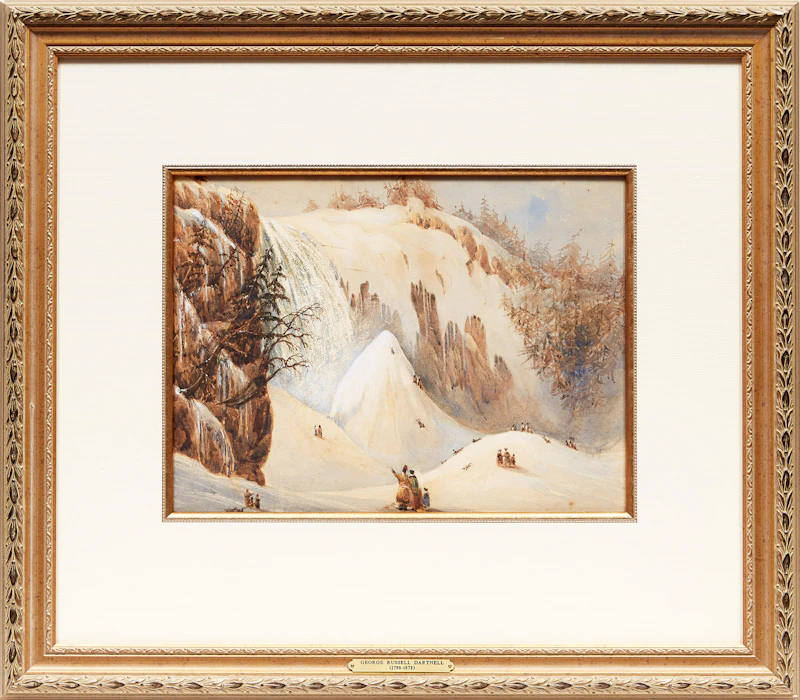 George Russell Dartnell, Falls of Montmorency, St. Lawrence c. 1838, watercolour heightened with white, circa 1838 - view 2