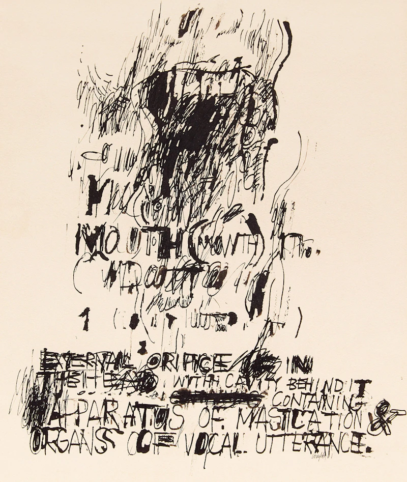 John Graham Coughtry, Untitled, ink on paper