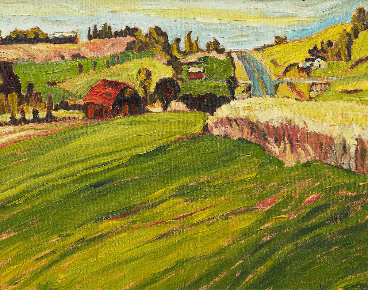 Robert Francis Michael McInnis, Autumn Wheat, oil on canvas, 1974