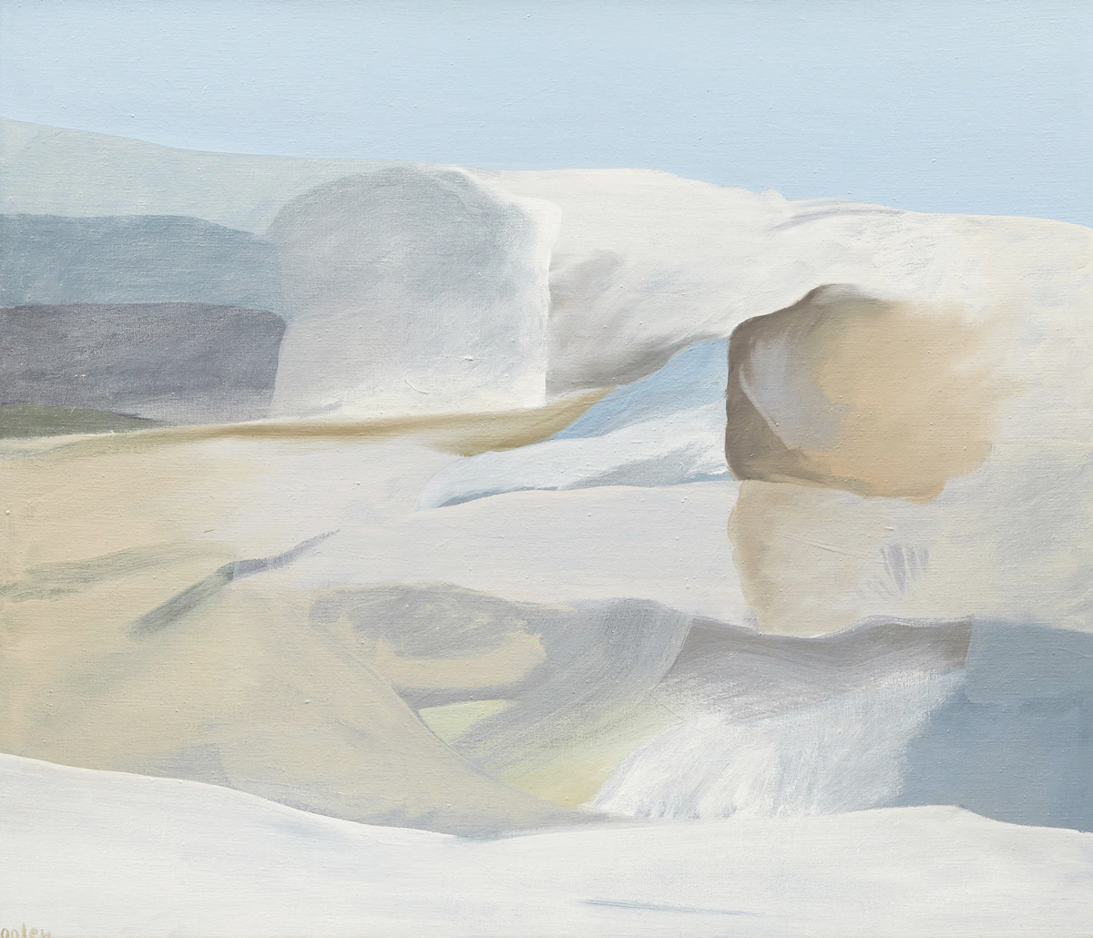 Toni Onley, Arctic Bay, oil on canvas, 1974
