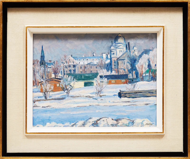Jack Beder, Winter, Lachine, oil on canvas board, 1972 - view 2