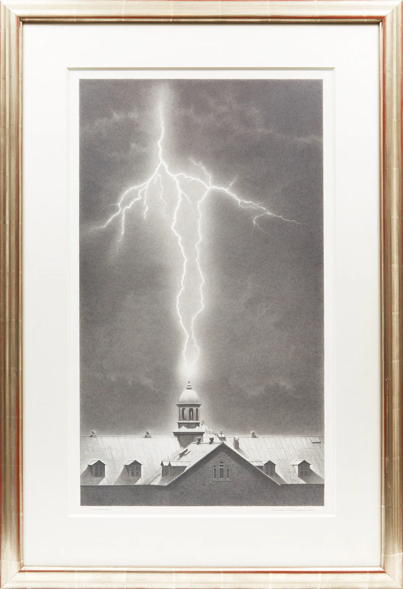 Michael Thompson, Lightning, pencil drawing, 2000 - view 2