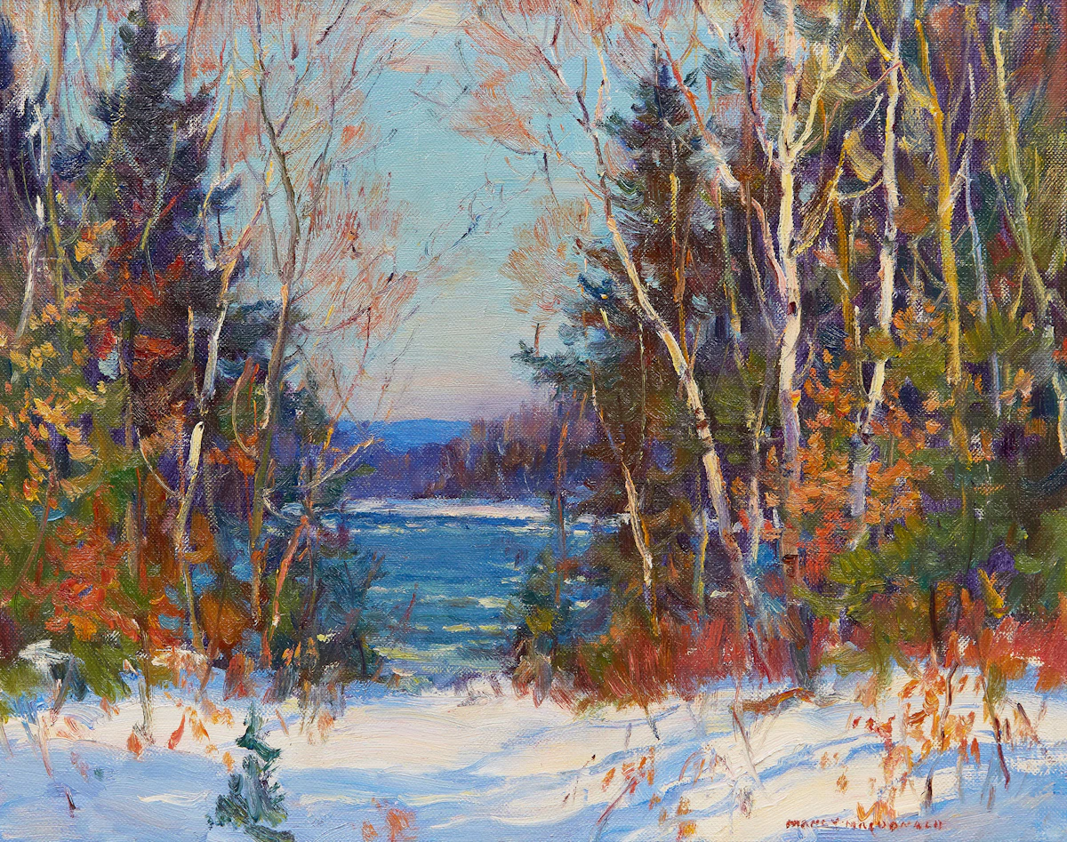Manly Edward MacDonald, Winter Landscape, oil on canvas
