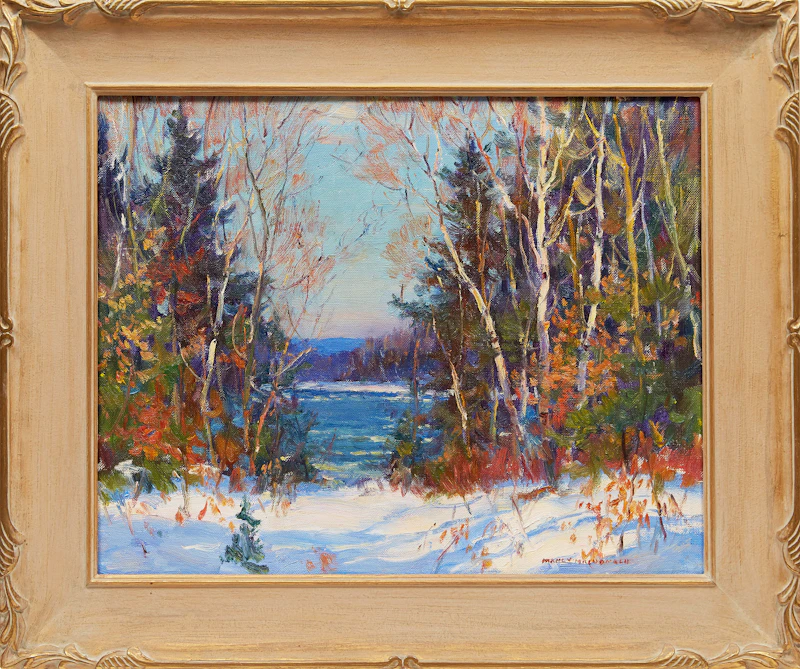 Manly Edward MacDonald, Winter Landscape, oil on canvas - view 2
