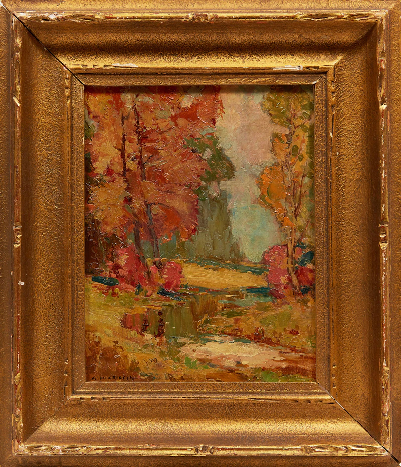 George Henry Griffin, Shoreline Landscape, oil on board - view 2