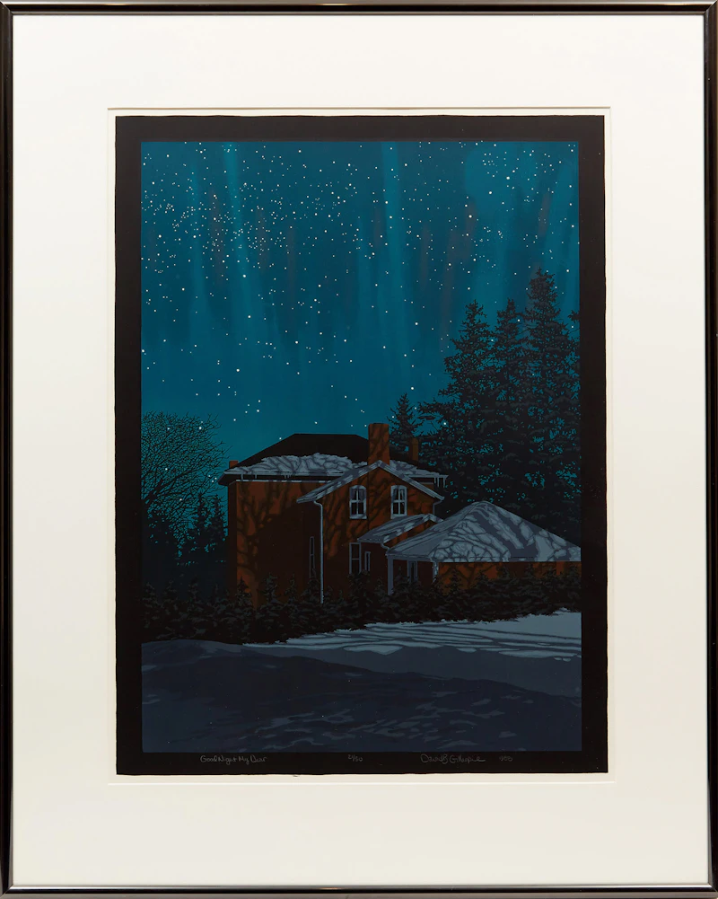 David B Gillespie, Good Night My Dear, colour serigraph, 1988 - view 2