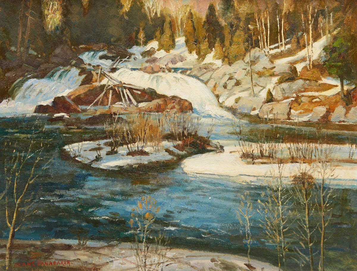 Frank Shirley Panabaker, Spring Thaw, oil on masonite
