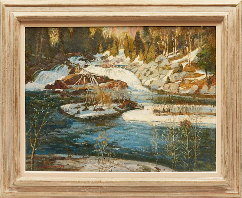 Frank Shirley Panabaker, Spring Thaw, oil on masonite - view 2