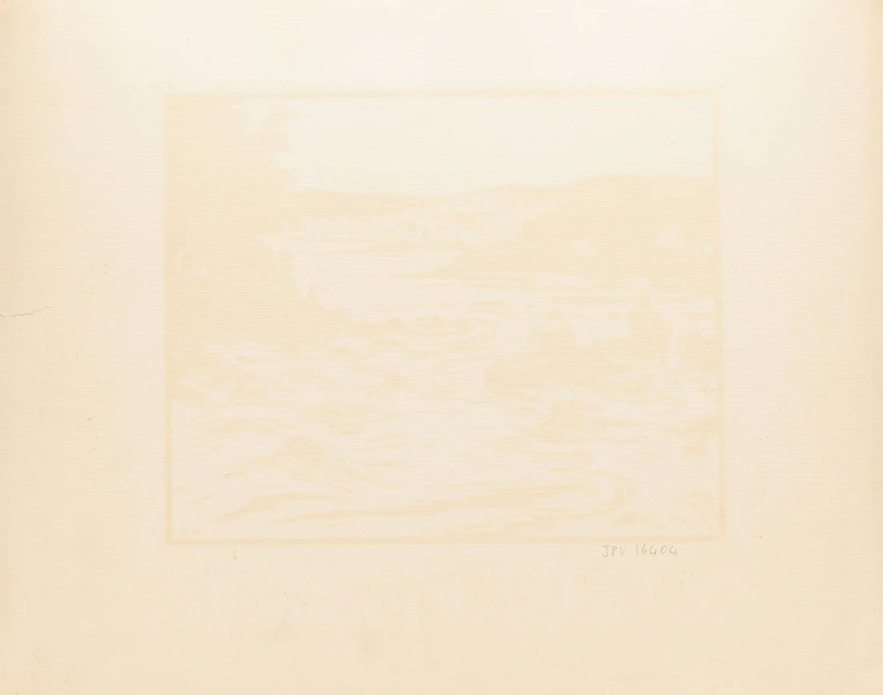 Rodolphe Duguay, Sur le St-Maurice, woodcut, 1936 - view 3