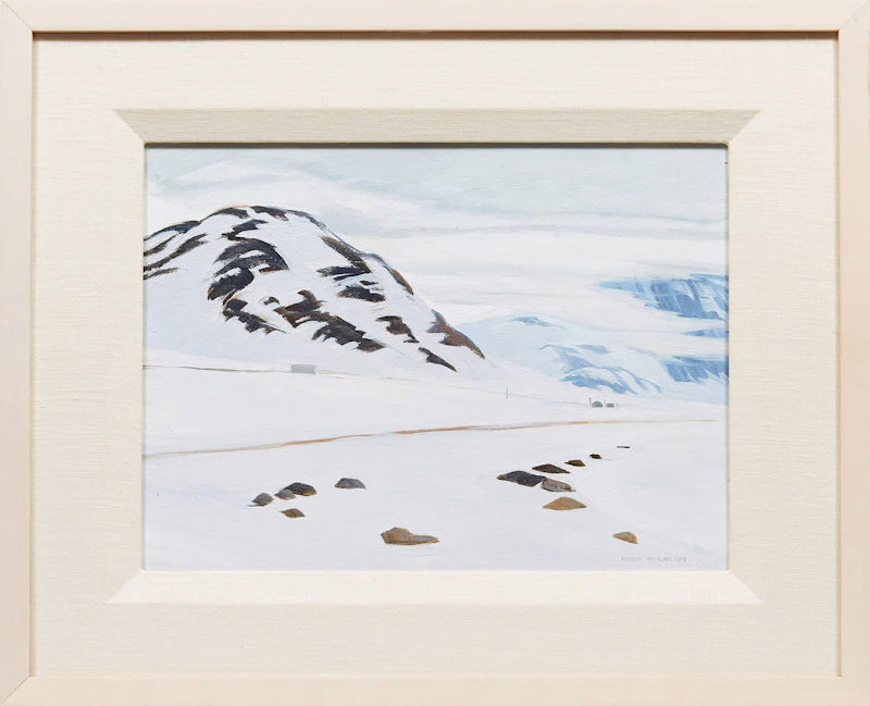 Doris Jean McCarthy, Air Strip at Broughton Island, oil on board - view 2