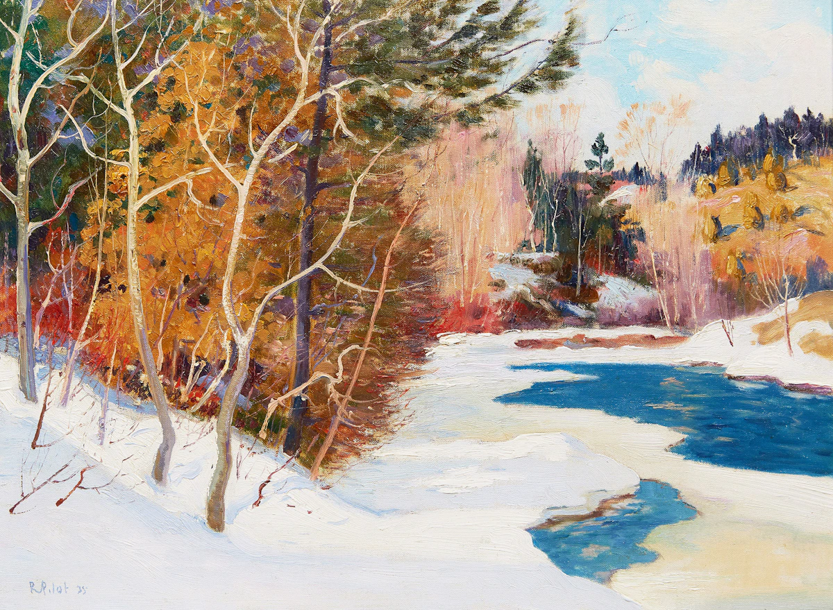 Robert Wakeham Pilot, Winter, Laurentians, oil on canvas, 1935