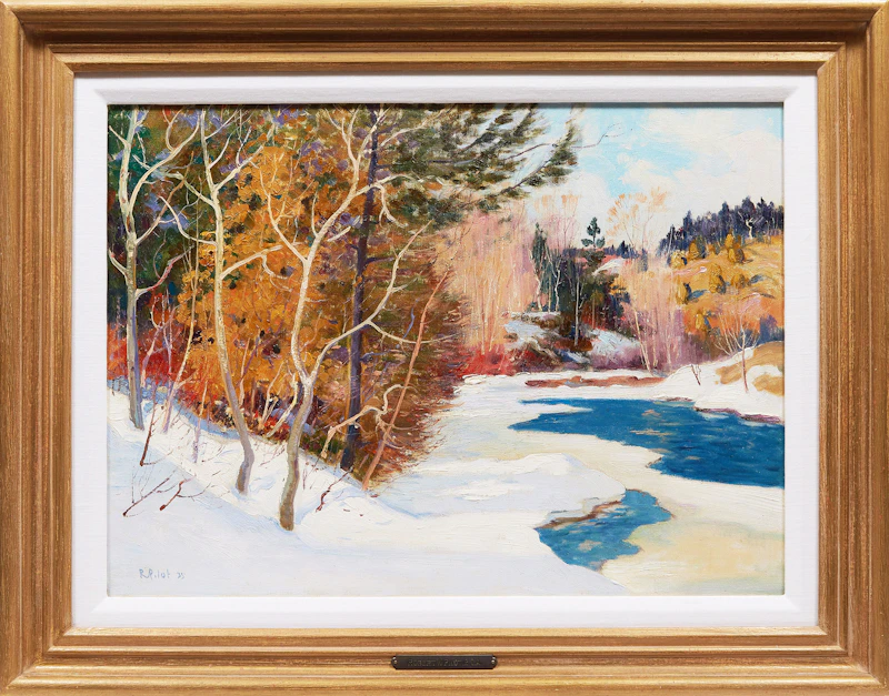 Robert Wakeham Pilot, Winter, Laurentians, oil on canvas, 1935 - view 2