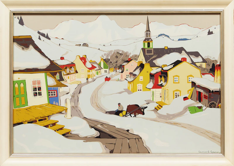 Clarence Alphonse Gagnon, Village in the Laurentians, Sampson Matthews silkscreen - view 2