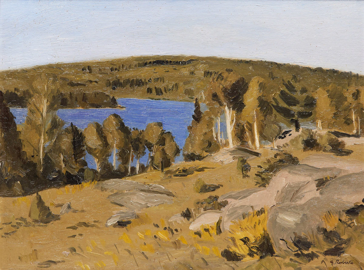 William Goodridge Roberts, Autumn Landscape, oil on canvas