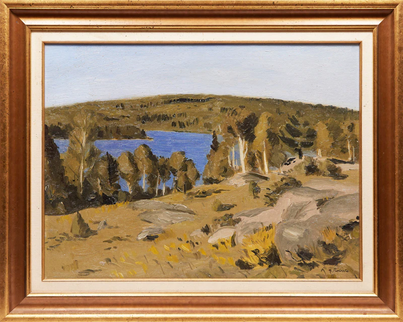 William Goodridge Roberts, Autumn Landscape, oil on canvas - view 2