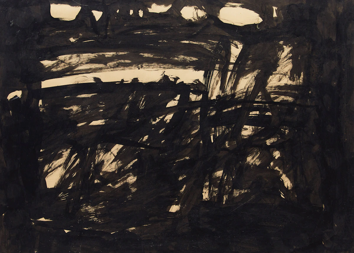 Gordon Rayner, Northern Landscape, watercolour on paper, 1958