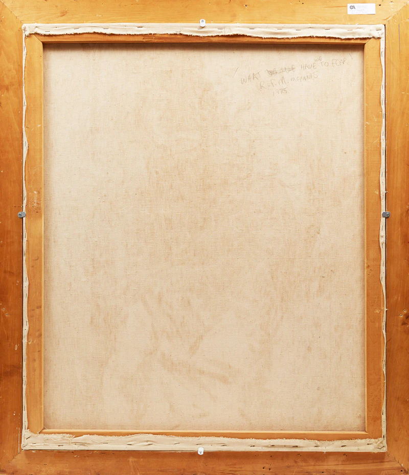 Robert Francis Michael McInnis, What Have We to Fear, oil on canvas, 1975 - view 3