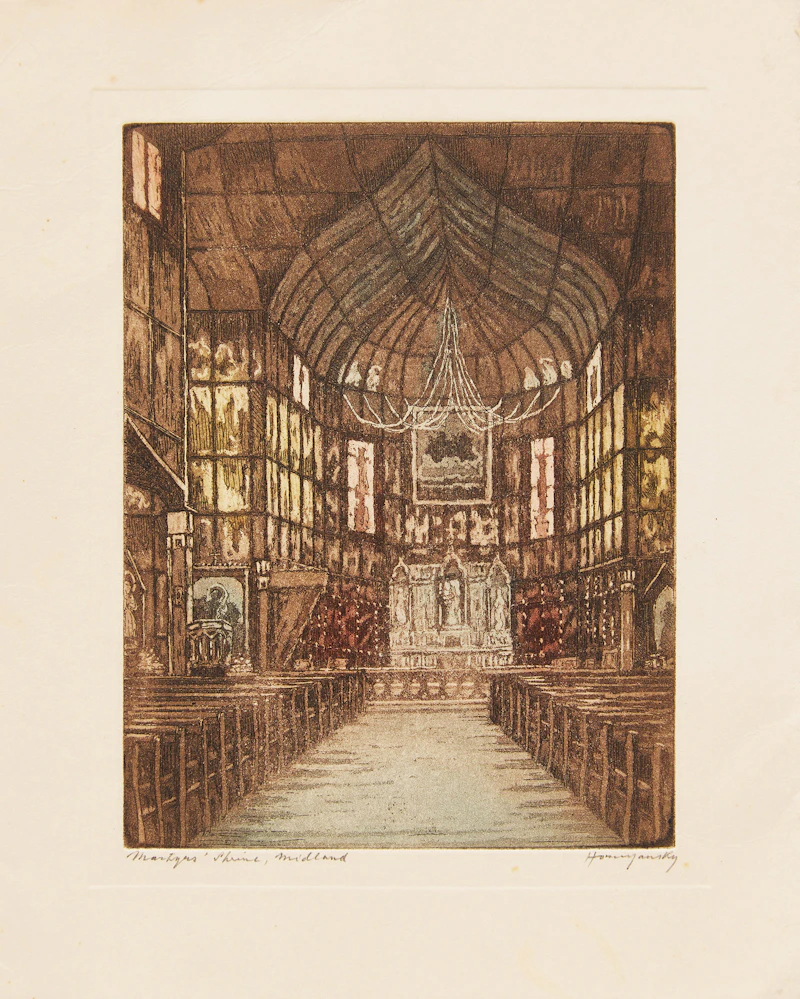 Nicholas Hornyansky, Three Christmas Cards, colour etchings - view 8
