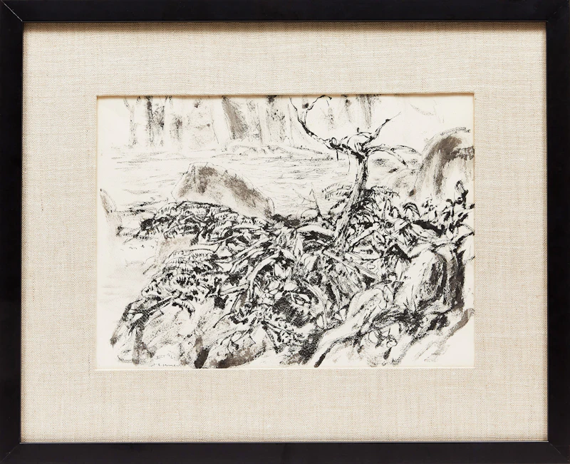 Arthur Lismer, Georgian Bay , ink and wash, 1961 - view 2