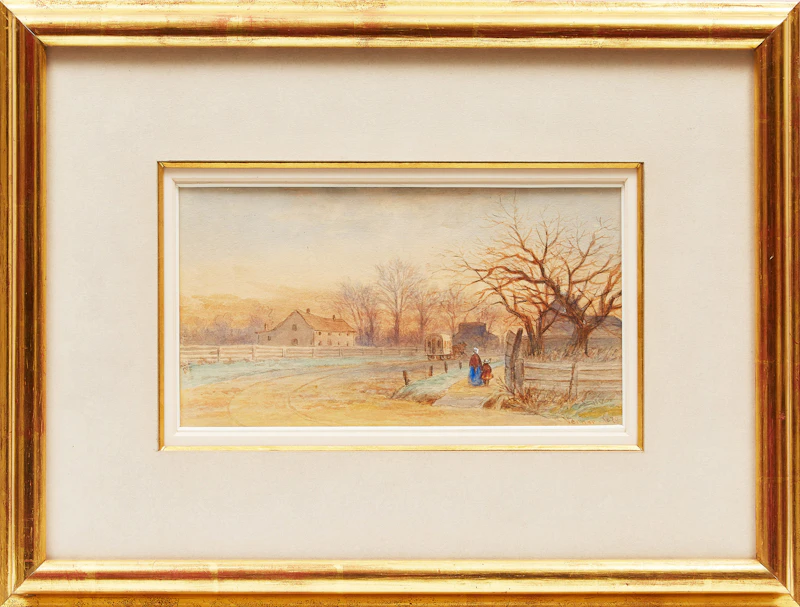 Frederick Arthur Verner, Near the Humber, Toronto, watercolour, 1879 - view 2