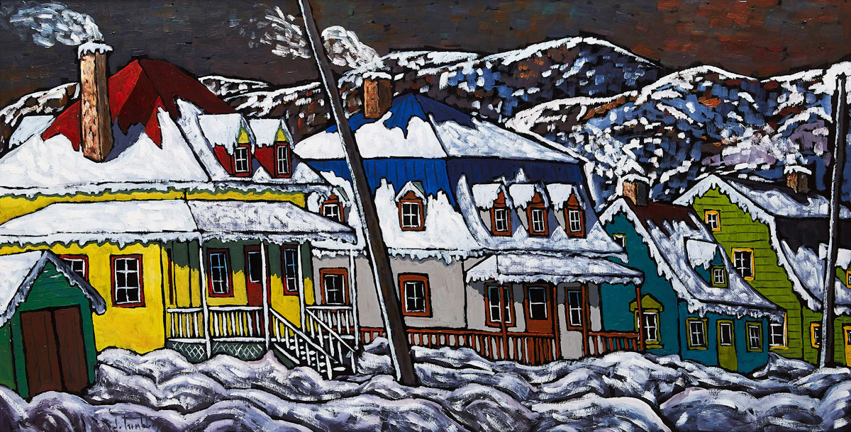 Jacques Tremblay, Baie St-Paul , oil on board
