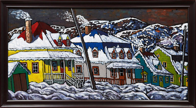 Jacques Tremblay, Baie St-Paul , oil on board - view 2