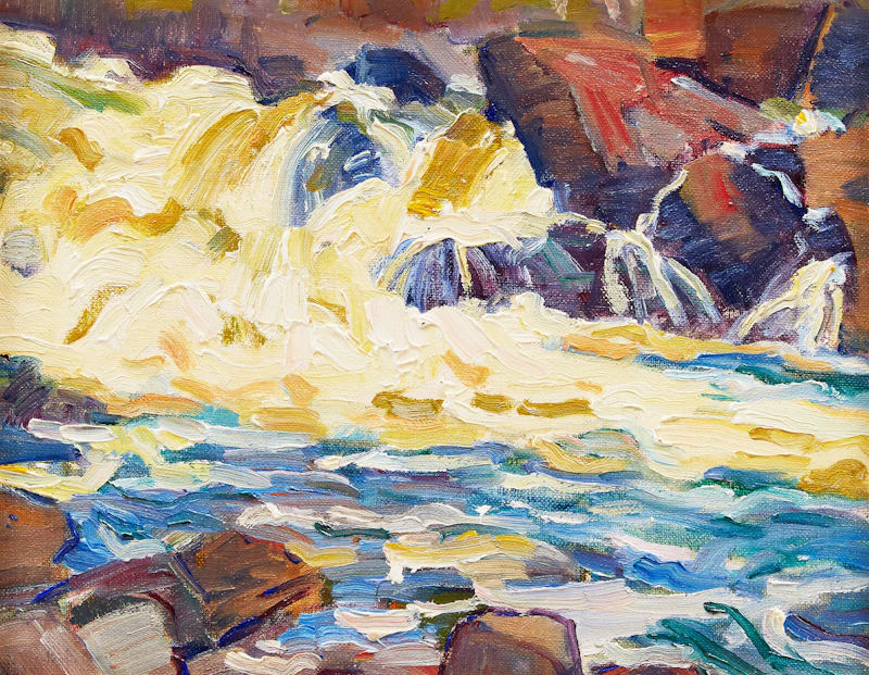 Bernice Fenwick Martin, High Falls, Muskoka, oil on canvas board