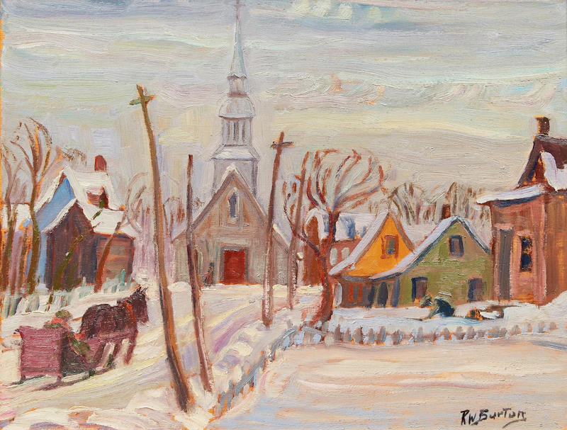 Village in Winter by Ralph Wallace Burton