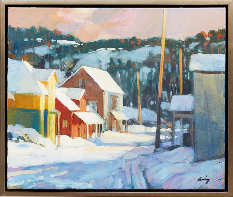 Philip Craig, Wakefield Winter, oil on canvas - view 2