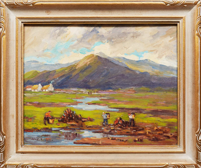 Lila Caroline McGillivray Knowles, Gathering Turf, oil on canvas board - view 2
