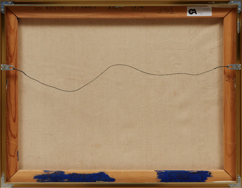 John Godfrey, On Route to Paris, oil on canvas, 1974 - view 3
