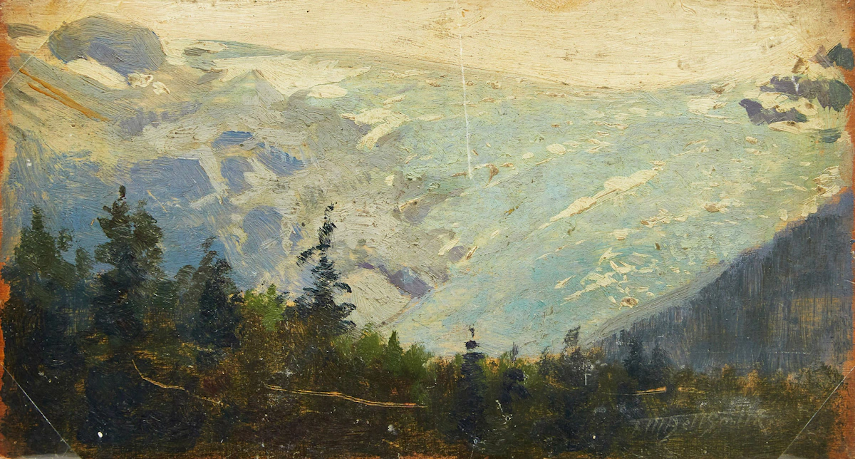 Frederic Marlett Bell-Smith, Mountain Landscape; Mountain Valley, double-sided oil on board