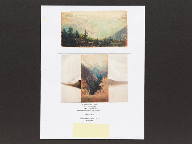 Frederic Marlett Bell-Smith, Mountain Landscape; Mountain Valley, double-sided oil on board - view 3