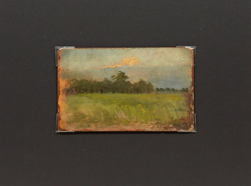 Frederic Marlett Bell-Smith, Dutch Landscape, oil on board - view 2